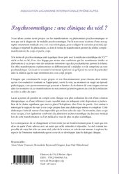 Psychosomatique : une clinique du réel