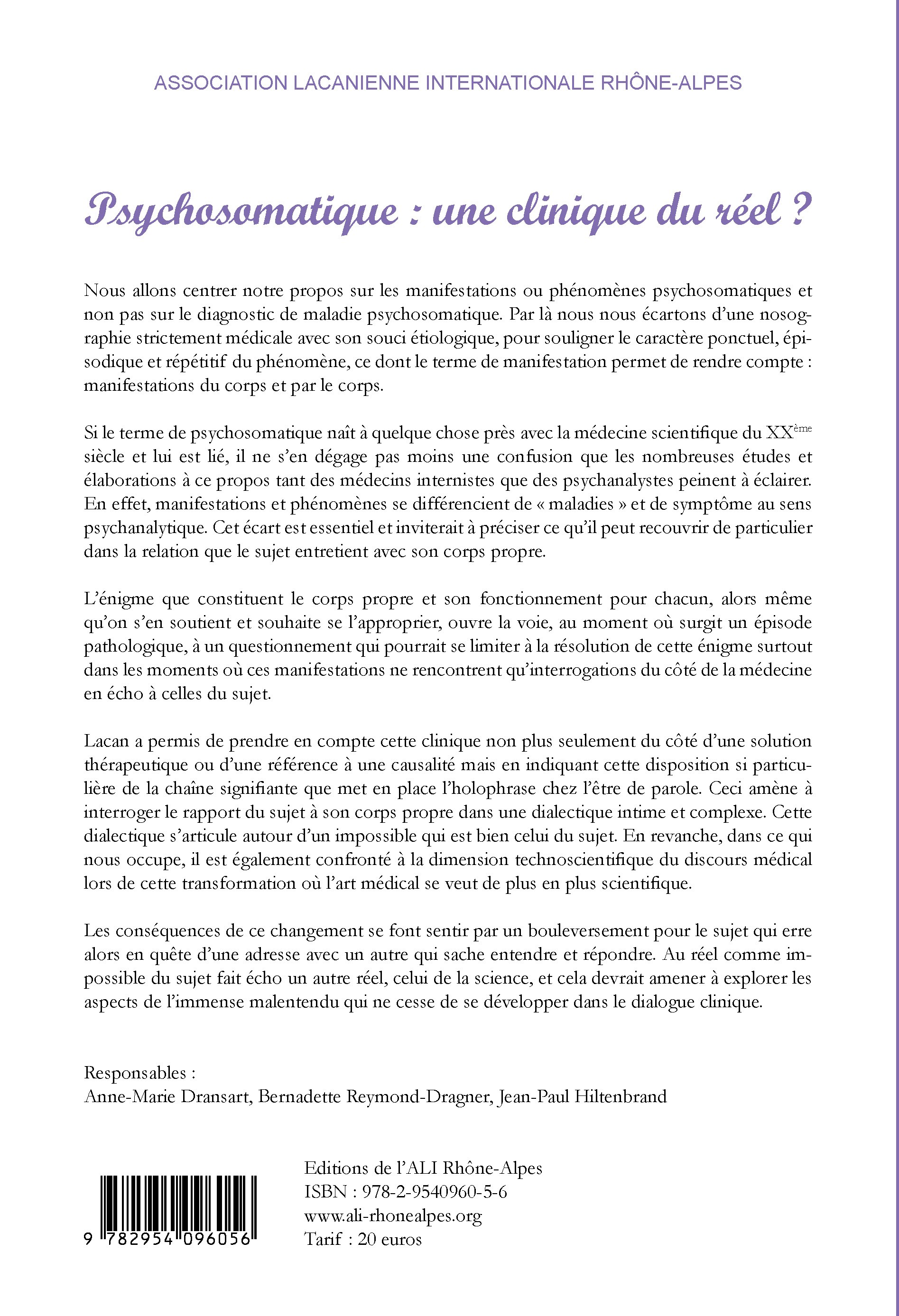 versoclinique du reel couverture